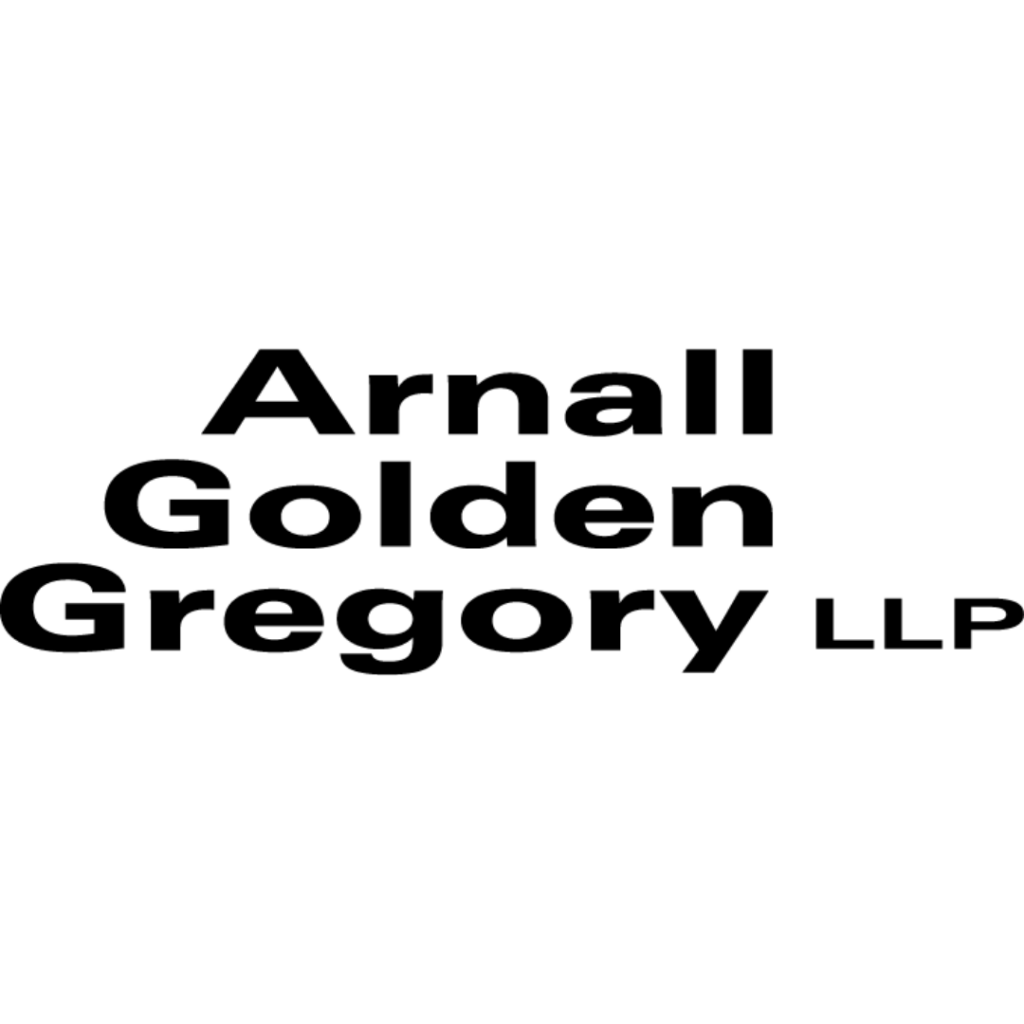 Black text on a white background reads “Arnall Golden Gregory LLP” with each word stacked above the next; “LLP” is in smaller text.